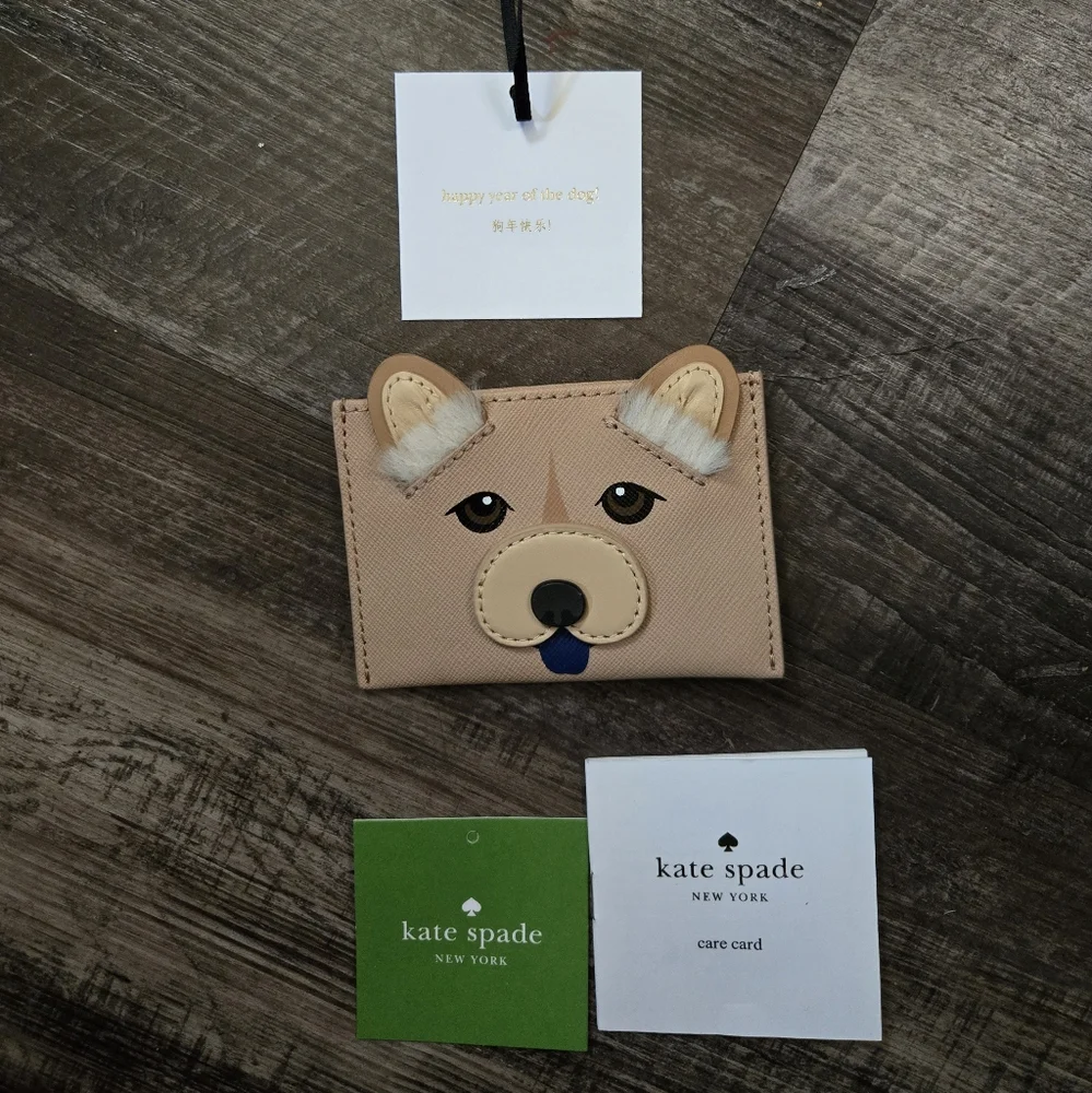Kate Spade Happy Year of the Dog Card Wallet - Picture 3 of 3